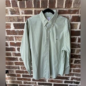 Brooks Brothers‎ The Original Polo  Green Check Button Down Shirt Size Large